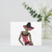 "Catwalk Model"* Briefkaart (Staand voorkant)