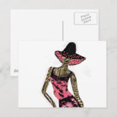 "Catwalk Model"* Briefkaart (Voorkant / Achterkant)