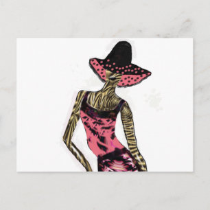 "Catwalk Model"* Briefkaart