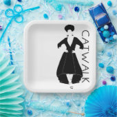 Catwalk Papieren Bordje (Feest)