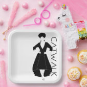 Catwalk Papieren Bordje (Feest)