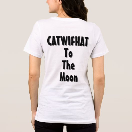 Catwifhat - Cat Meme Coin Tri-Blend Shirt (Achterkant)