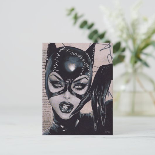 Catwoman #50 Sozomaika Cover Illustration Briefkaart (Staand voorkant)
