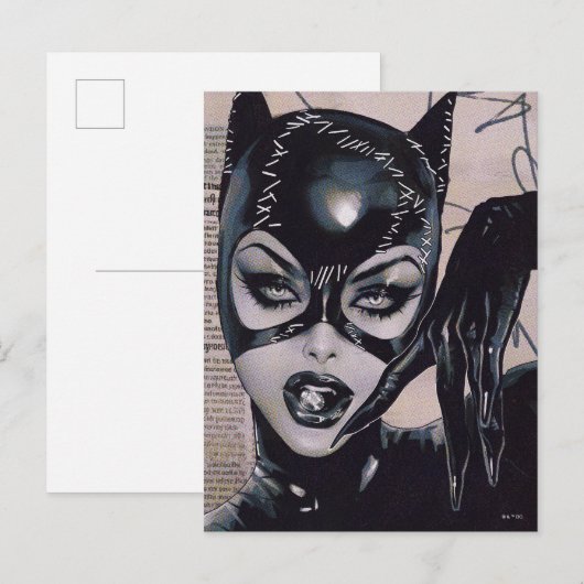 Catwoman #50 Sozomaika Cover Illustration Briefkaart (Voorkant / Achterkant)