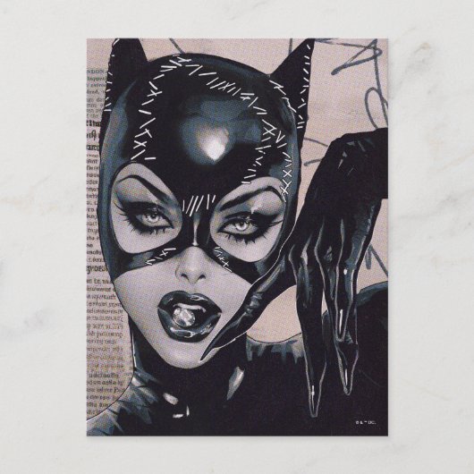 Catwoman #50 Sozomaika Cover Illustration Briefkaart (Voorkant)