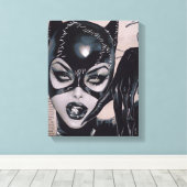 Catwoman #50 Sozomaika Cover Illustration Canvas Afdruk (Insitu (Houten vloer))