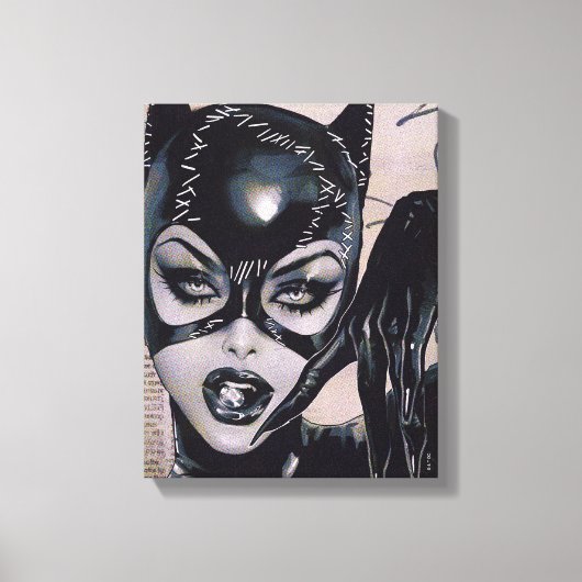 Catwoman #50 Sozomaika Cover Illustration Canvas Afdruk (Voorkant)