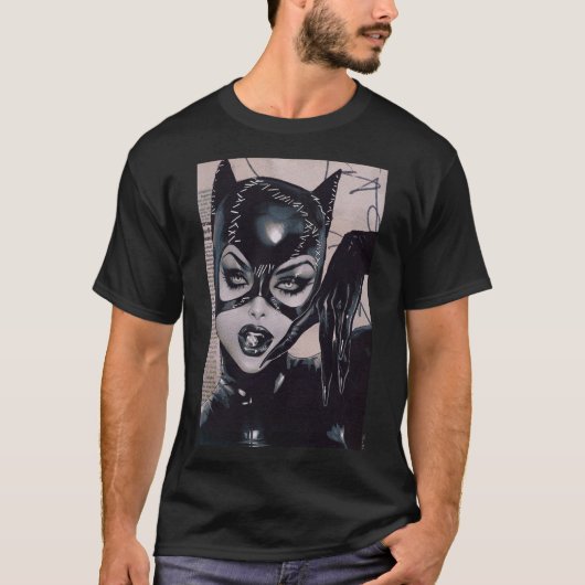 Catwoman #50 Sozomaika Cover Illustration T-shirt (Voorkant)