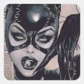 Catwoman #50 Sozomaika Cover Illustration Vierkante Sticker (Voorkant)