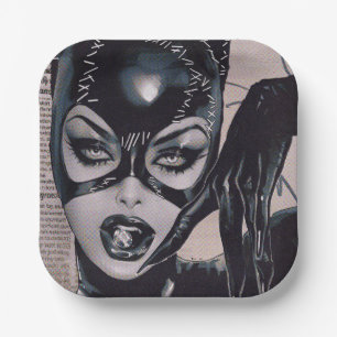Catwoman #50 Sozomaika Illustratie voor omslag Papieren Bordje
