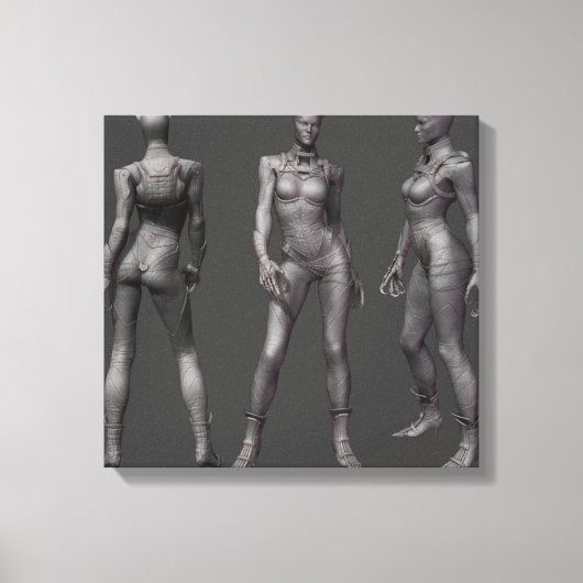 Catwoman Alternate Turnround Canvas Afdruk (Voorkant)