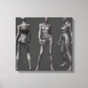 Catwoman Alternate Turnround Canvas Afdruk