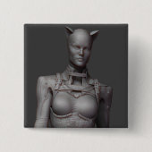 Catwoman Alternate Vierkante Button 5,1 Cm (Voorkant)