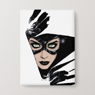 Catwoman De Klauwen Zijn Uit Hoesillustratie Button