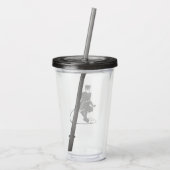 Catwoman Ink Brush Pose Acryl Drinkbeker (Achterkant)