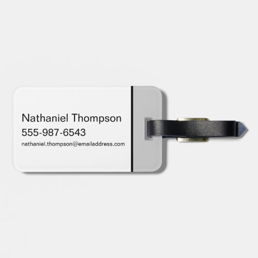 Catwoman Ink Brush Pose Bagagelabel (Achterkant horizontaal)