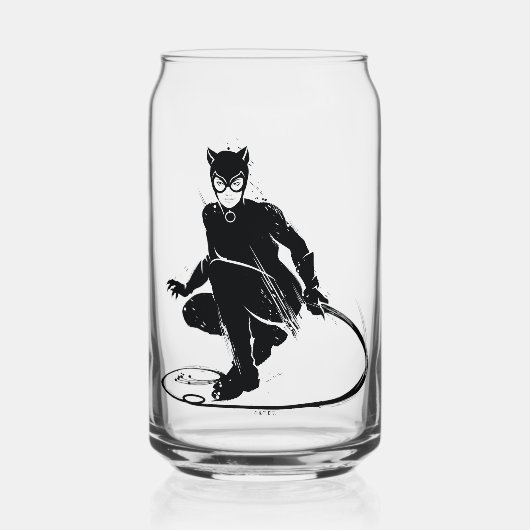 Catwoman Ink Brush Pose Blikvorm Glas (Voorkant)
