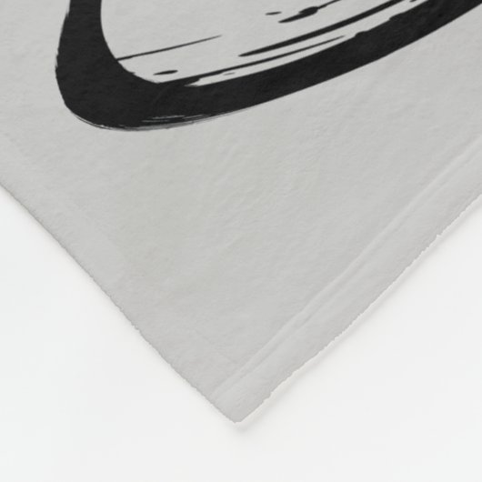 Catwoman Ink Brush Pose Fleece Deken (Hoek)