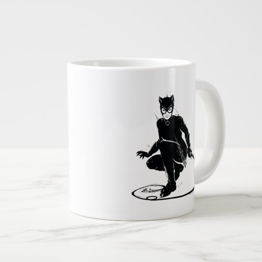 Catwoman Ink Brush Pose Grote Koffiekop (Voorkant rechts)