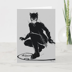Catwoman Ink Brush Pose Kaart