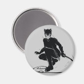 Catwoman Ink Brush Pose Magneet (Voorkant / Achterkant)