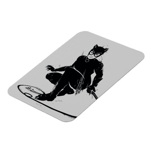 Catwoman Ink Brush Pose Magneet (Linkerzijde)