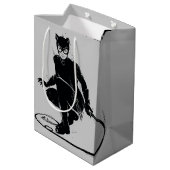 Catwoman Ink Brush Pose Medium Cadeauzakje (Achterkant Gekanteld)