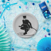 Catwoman Ink Brush Pose Papieren Bordje (Feest)