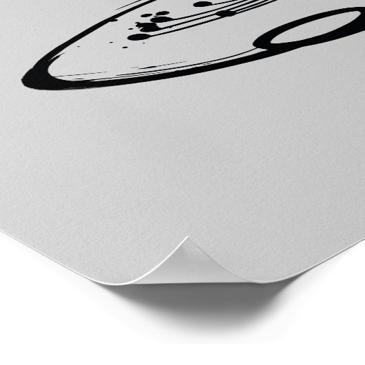 Catwoman Ink Brush Pose Poster (Hoek)