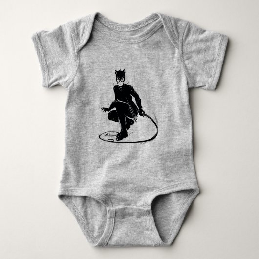 Catwoman Ink Brush Pose Romper (Voorkant)