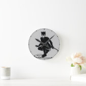 Catwoman Ink Brush Pose Ronde Klok (Huis)