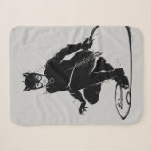 Catwoman Ink Brush Pose Sherpa Deken (Voorkant (horizontaal))