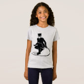 Catwoman Ink Brush Pose T-shirt (Voorkant volledig)