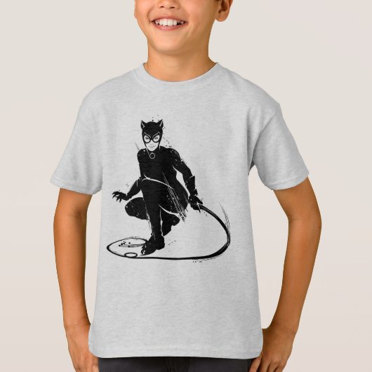 Catwoman Ink Brush Pose T-shirt (Voorkant)