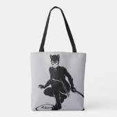 Catwoman Ink Brush Pose Tote Bag (Achterkant)
