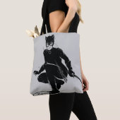 Catwoman Ink Brush Pose Tote Bag (Dichtbij)