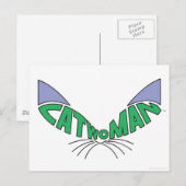 Catwoman Logo Green Briefkaart (Voorkant / Achterkant)