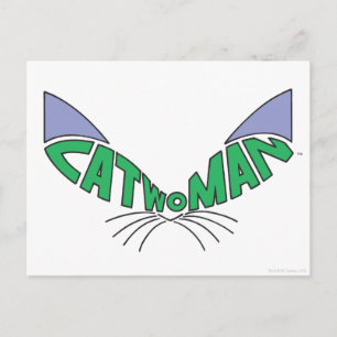 Catwoman Logo Green Briefkaart