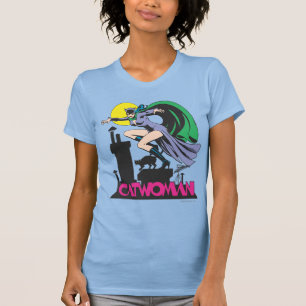 Catwoman & Logo Roze T-shirt