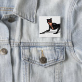 Catwoman Lurking Vierkante Button 5,1 Cm (In situ)