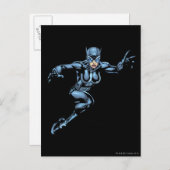Catwoman met wetten briefkaart (Voorkant / Achterkant)