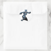 Catwoman met wetten ronde sticker (Tas)