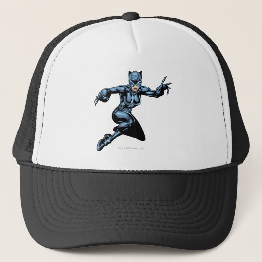 Catwoman met wetten trucker pet (Voorkant)
