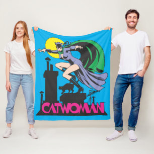 Catwoman & Roze Naam Fleece Deken
