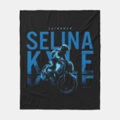 Catwoman Selina Kyle Motorcycle Fleece Deken (Voorkant)