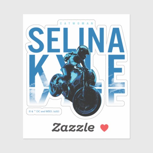 Catwoman Selina Kyle Motorcycle Sticker (Vel)