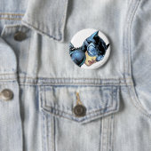 Catwoman Stare Ronde Button 5,7 Cm (In situ)