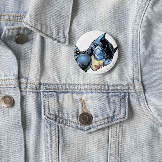 Catwoman Stare Ronde Button 5,7 Cm (In situ)