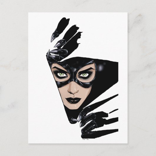 Catwoman The Claws Are Out Cover Illustration Briefkaart (Voorkant)