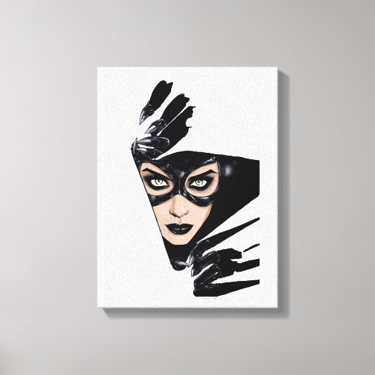 Catwoman The Claws Are Out Cover Illustration Canvas Afdruk (Voorkant)